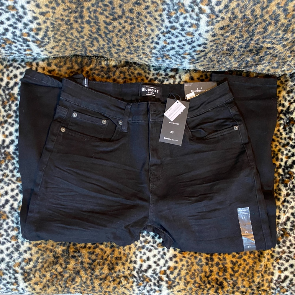 Brand New Blue Notes Black Denim Jeans Men’s 33 waist